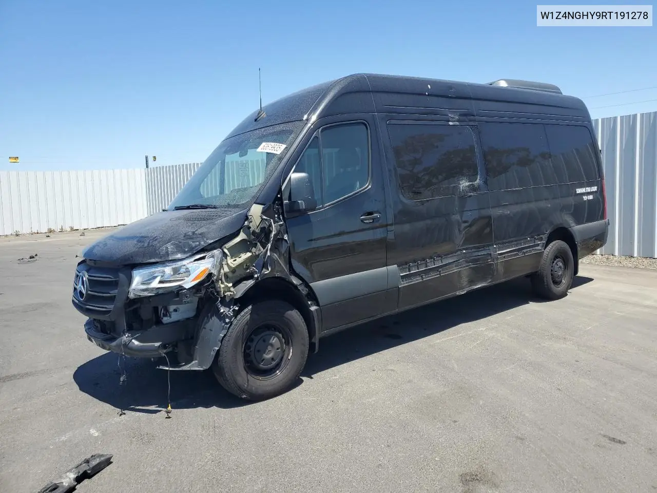 2024 Mercedes-Benz Sprinter 2500 VIN: W1Z4NGHY9RT191278 Lot: 63619935