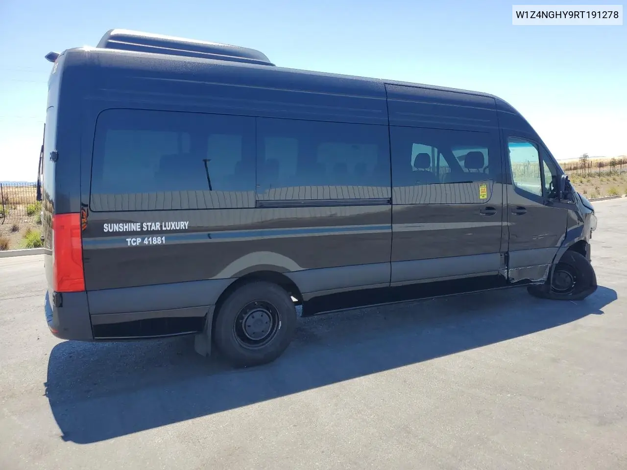 2024 Mercedes-Benz Sprinter 2500 VIN: W1Z4NGHY9RT191278 Lot: 63619935