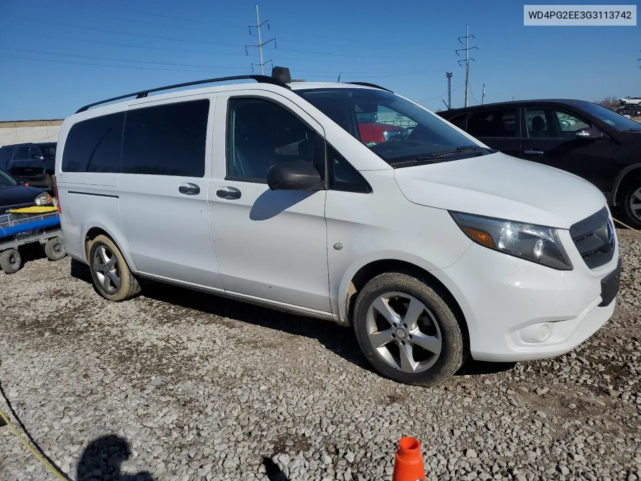 2016 Mercedes-Benz Metris VIN: WD4PG2EE3G3113742 Lot: 50139065