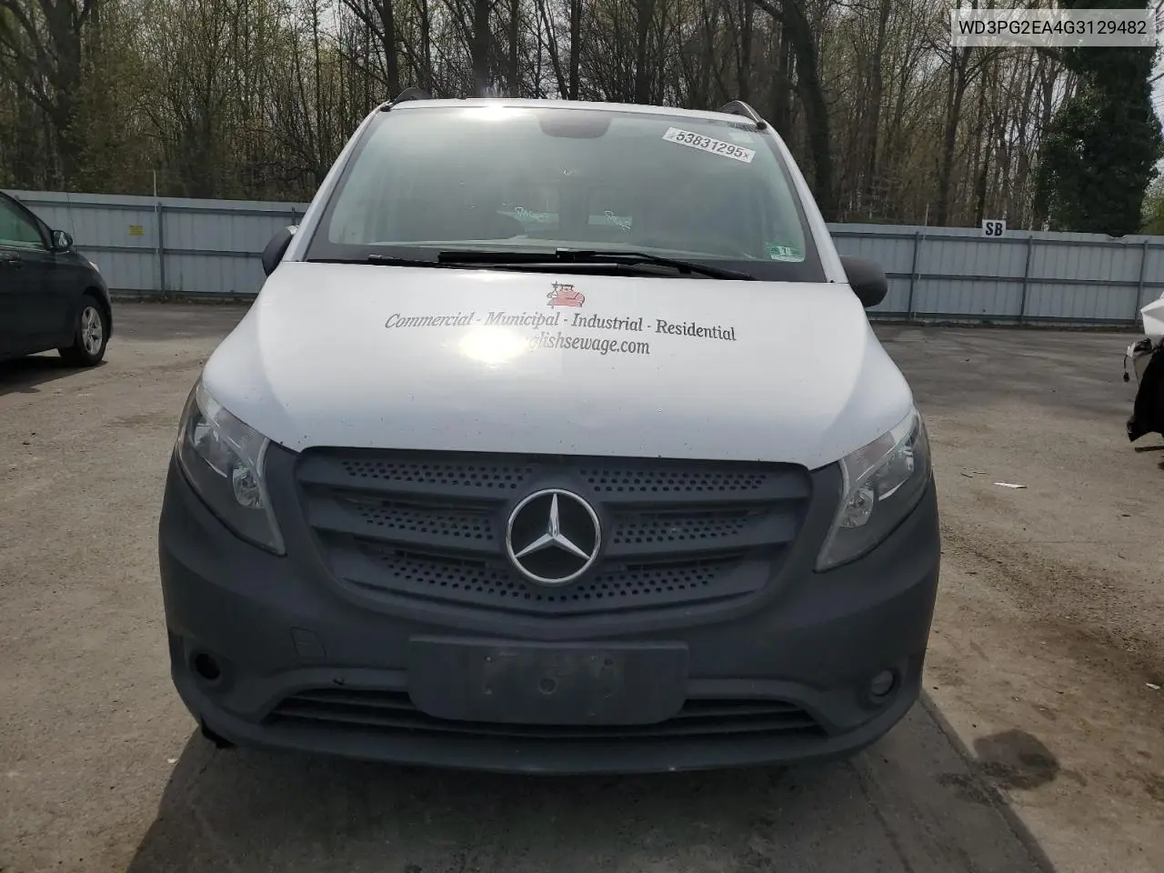2016 Mercedes-Benz Metris VIN: WD3PG2EA4G3129482 Lot: 53831295