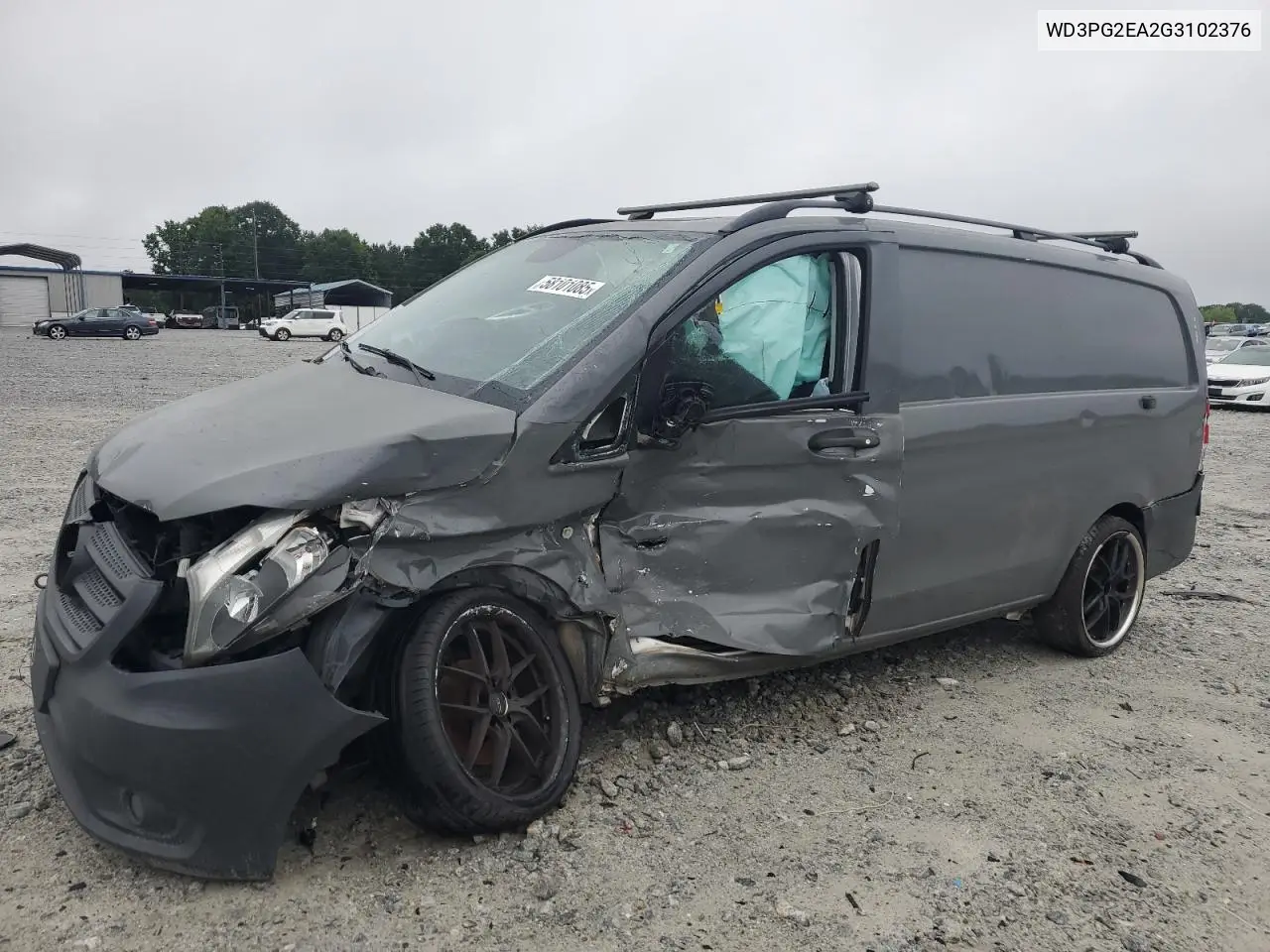 2016 Mercedes-Benz Metris VIN: WD3PG2EA2G3102376 Lot: 58101085