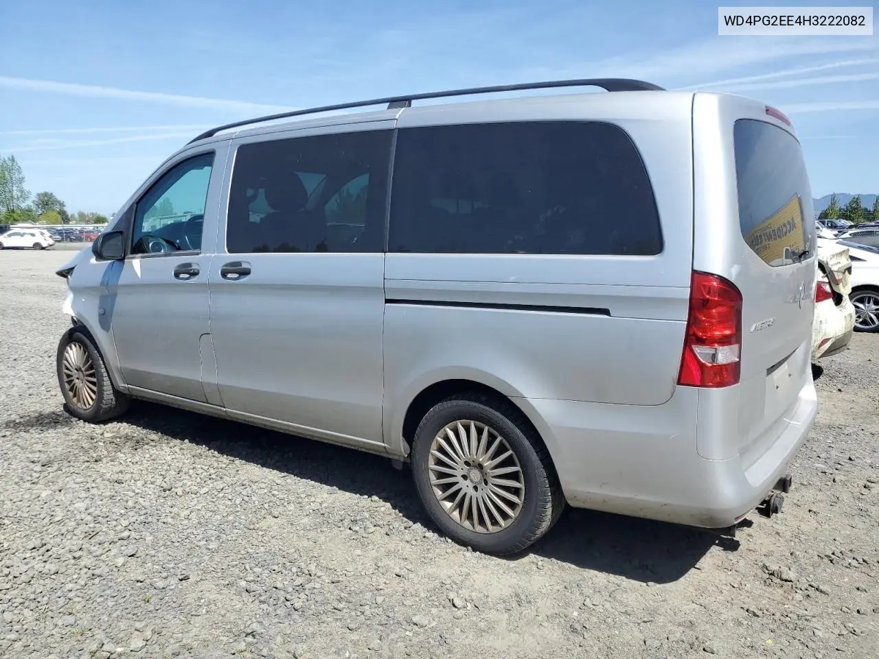 2017 Mercedes-Benz Metris VIN: WD4PG2EE4H3222082 Lot: 52551685
