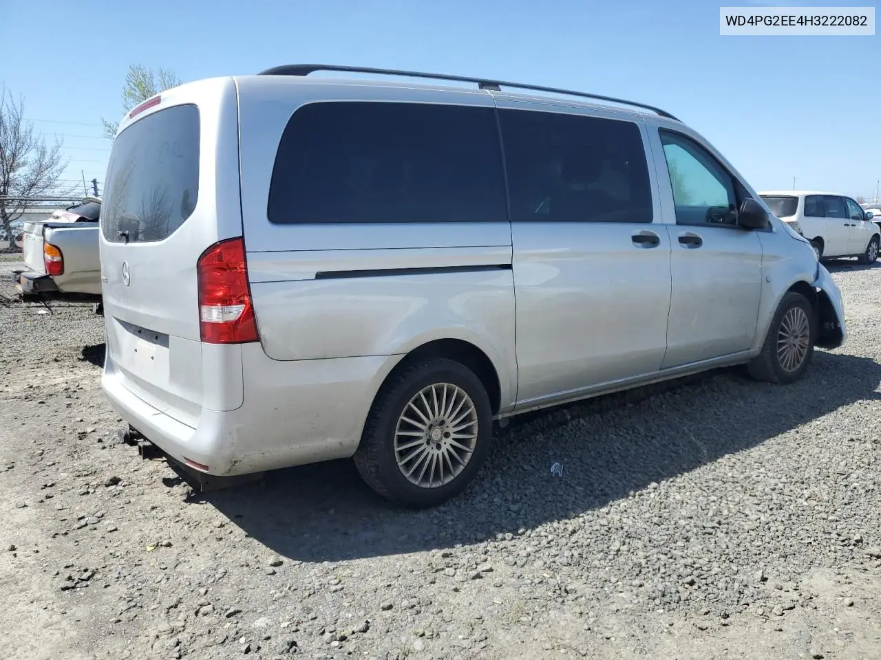 2017 Mercedes-Benz Metris VIN: WD4PG2EE4H3222082 Lot: 52551685
