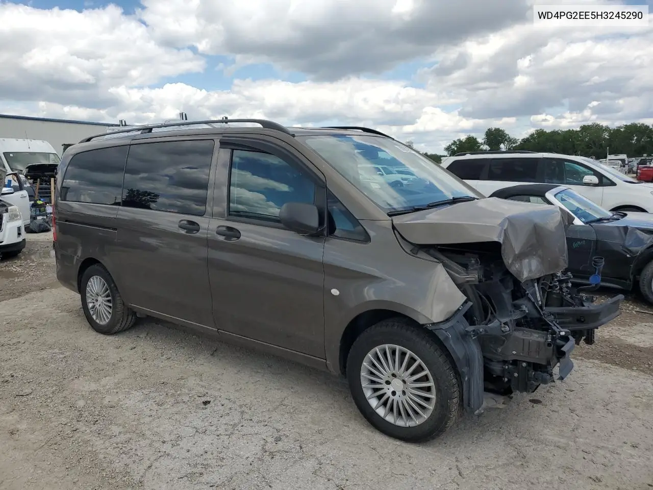 2017 Mercedes-Benz Metris VIN: WD4PG2EE5H3245290 Lot: 58351285