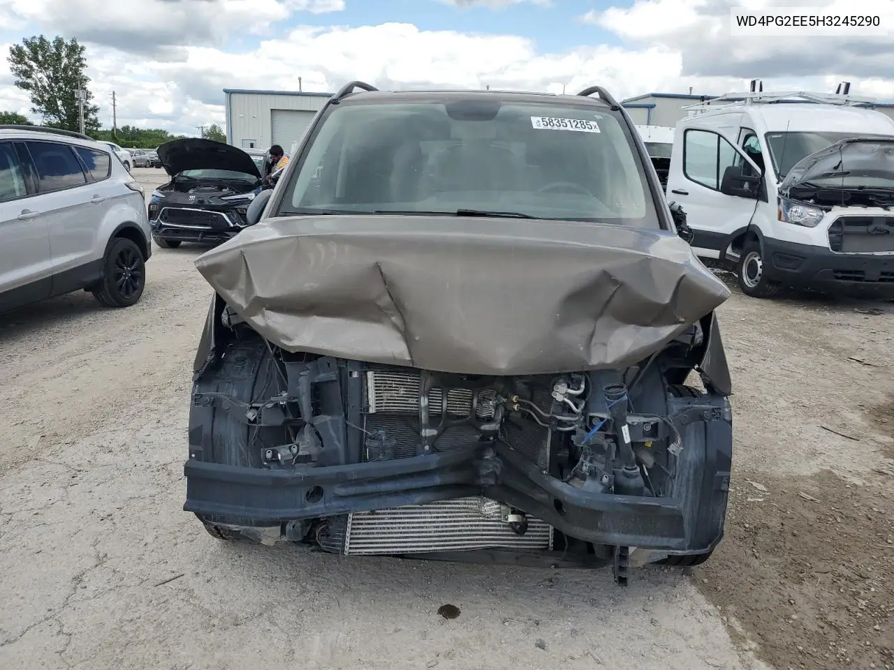 2017 Mercedes-Benz Metris VIN: WD4PG2EE5H3245290 Lot: 58351285