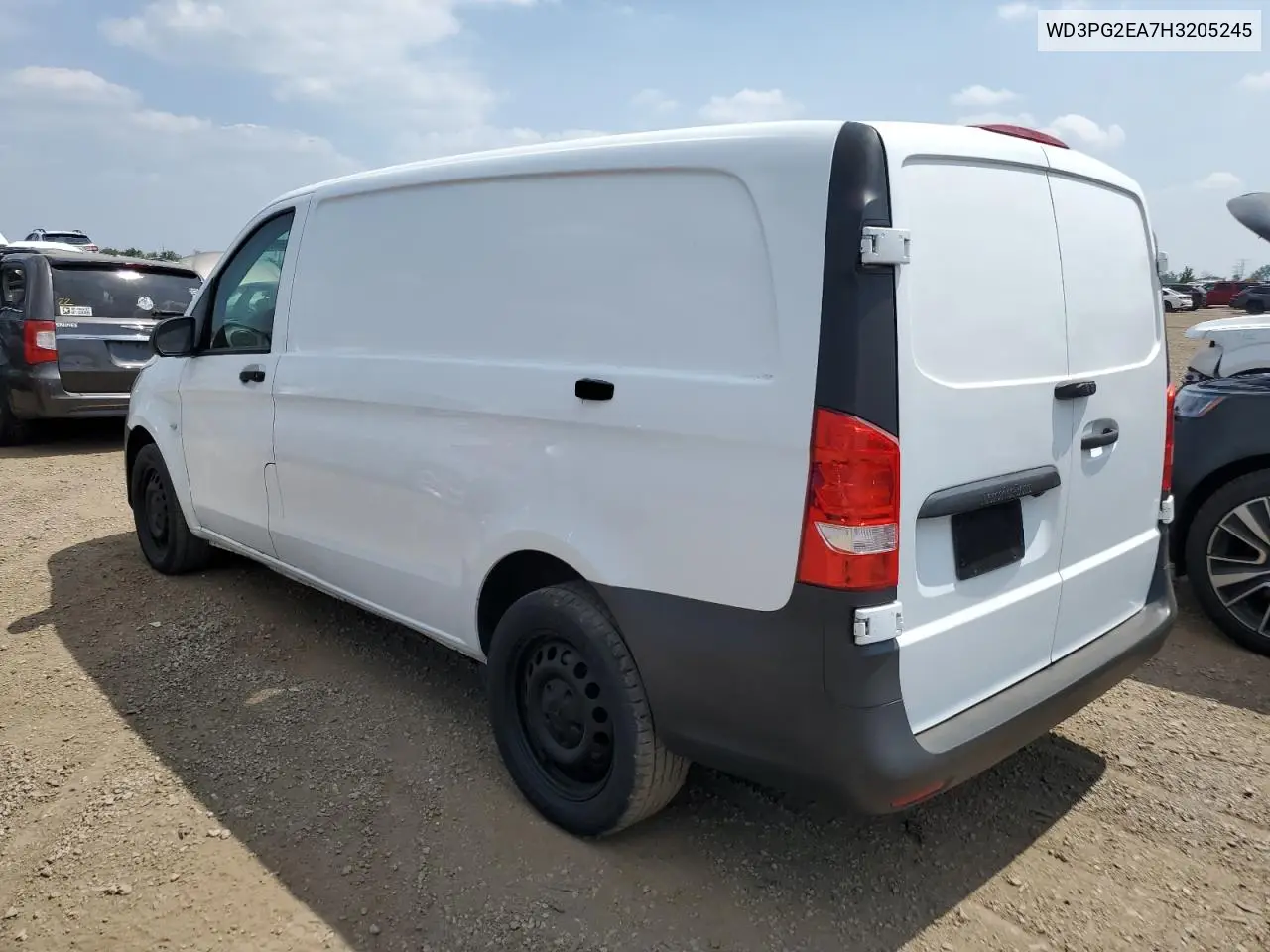 2017 Mercedes-Benz Metris VIN: WD3PG2EA7H3205245 Lot: 66088315