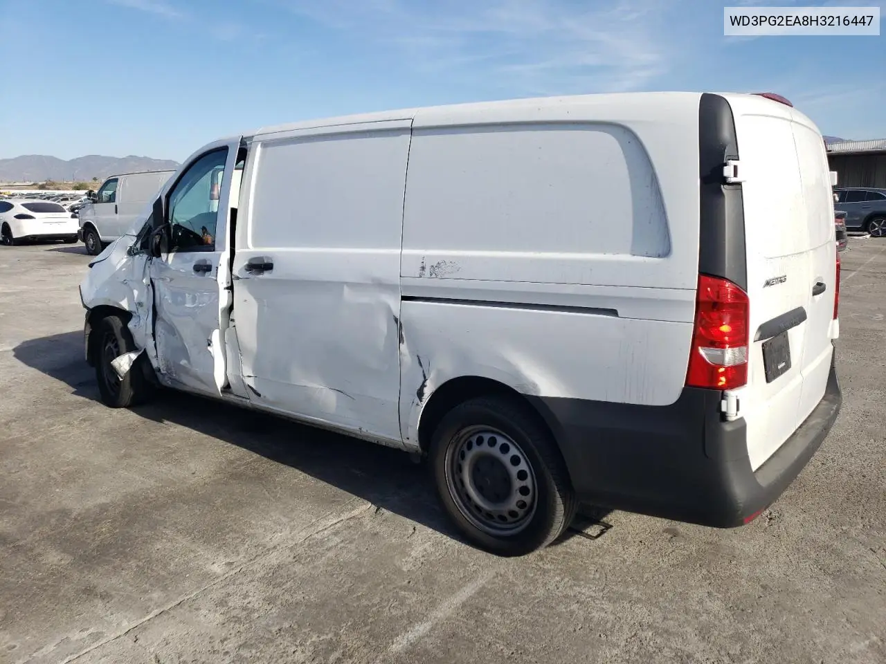 2017 Mercedes-Benz Metris VIN: WD3PG2EA8H3216447 Lot: 86643364