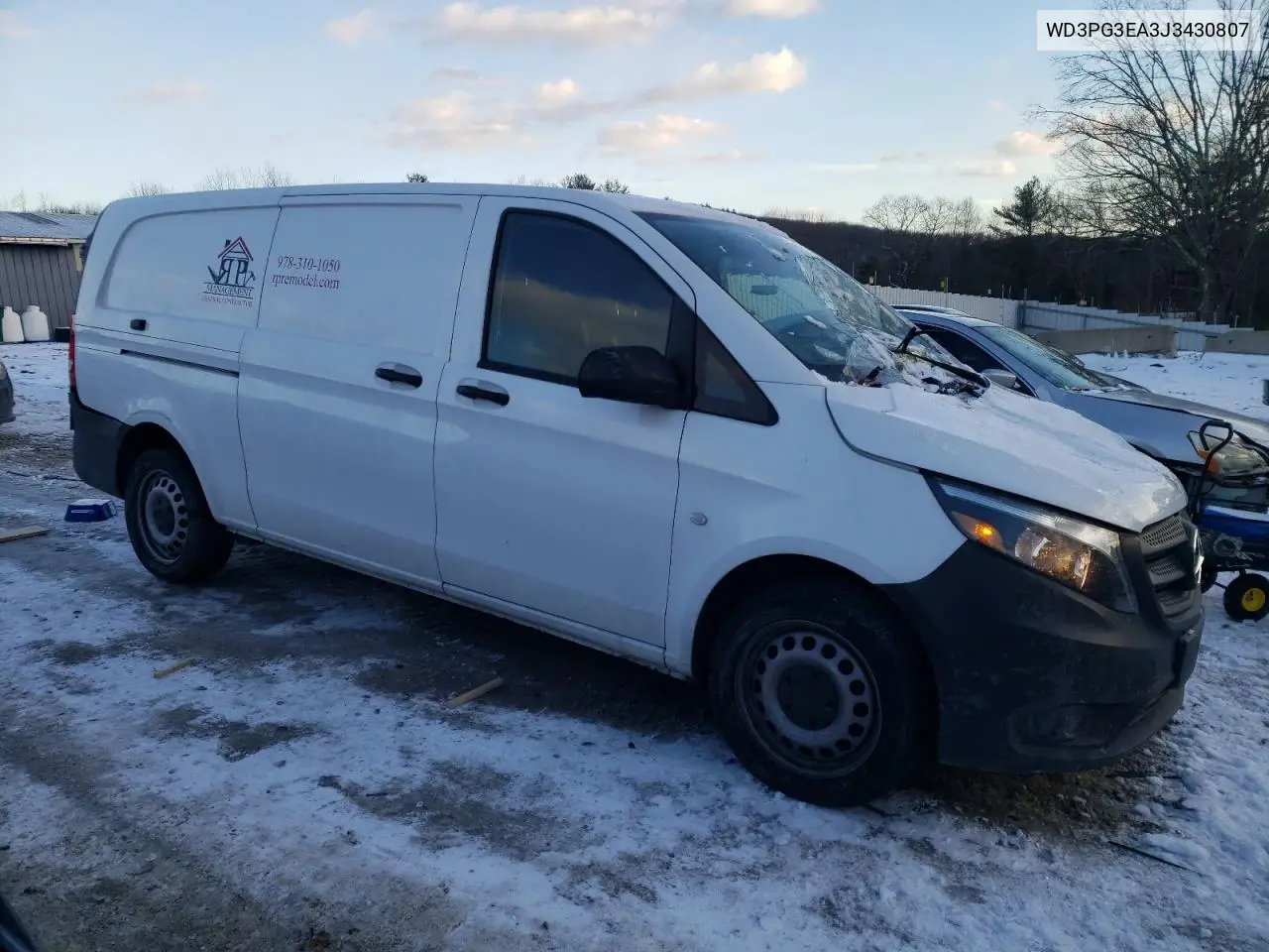 2018 Mercedes-Benz Metris VIN: WD3PG3EA3J3430807 Lot: 81482114