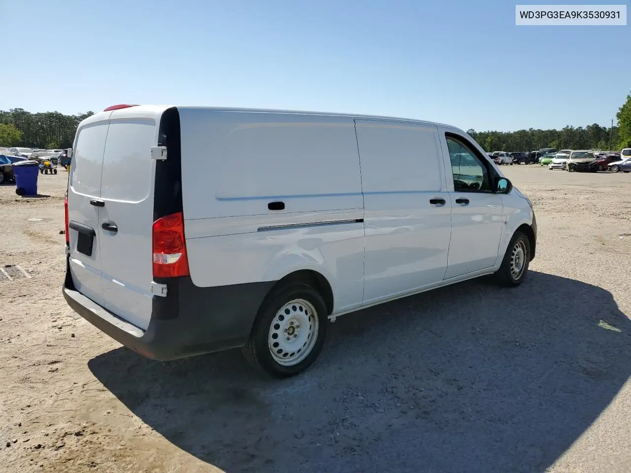 2019 Mercedes-Benz Metris VIN: WD3PG3EA9K3530931 Lot: 53326765