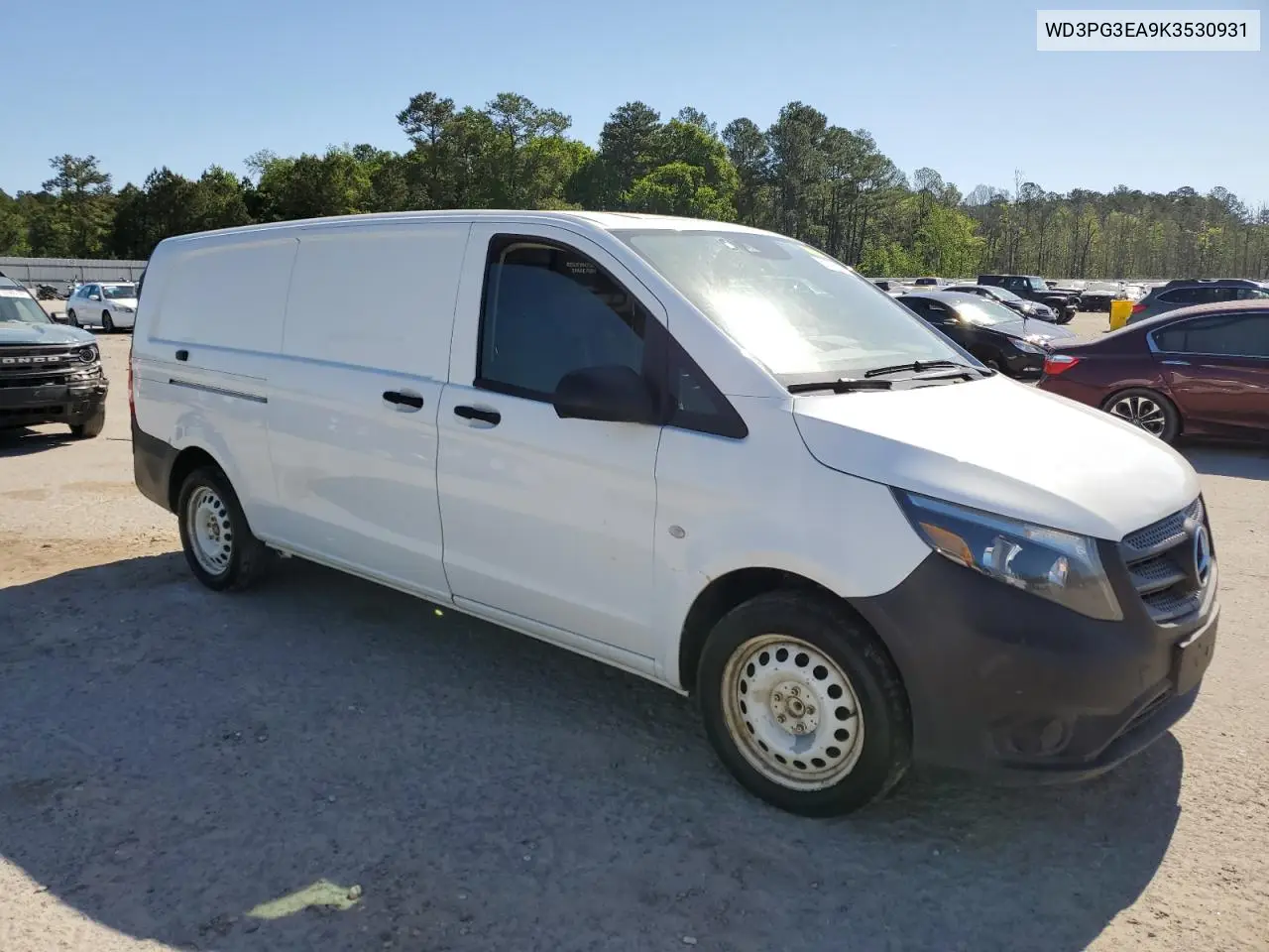 2019 Mercedes-Benz Metris VIN: WD3PG3EA9K3530931 Lot: 53326765