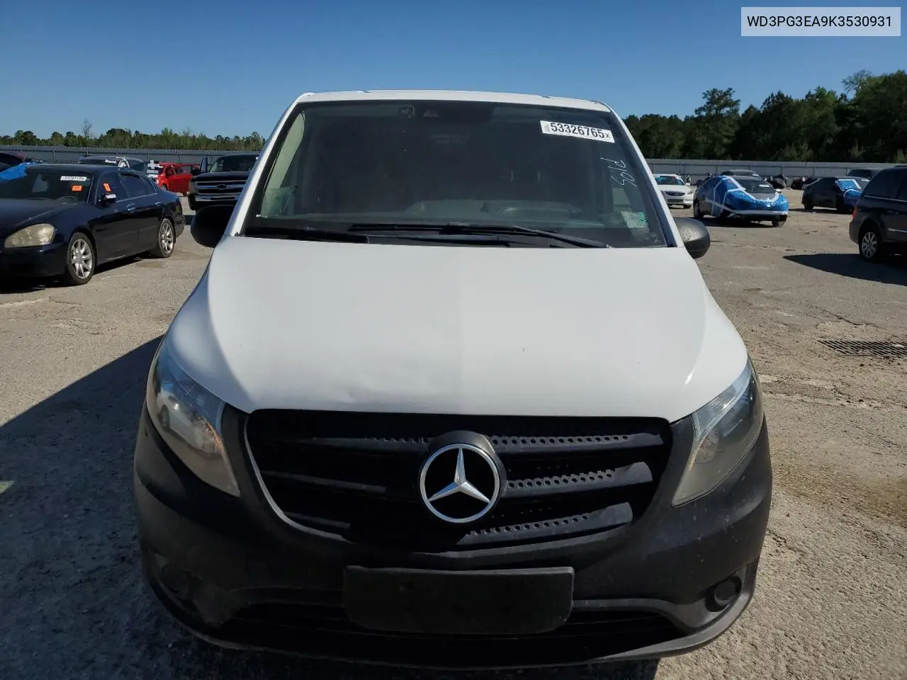 2019 Mercedes-Benz Metris VIN: WD3PG3EA9K3530931 Lot: 53326765
