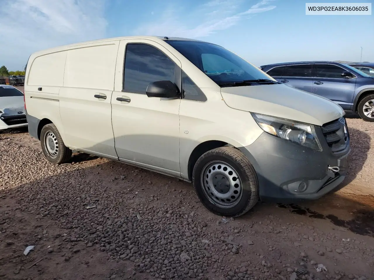 2019 Mercedes-Benz Metris VIN: WD3PG2EA8K3606035 Lot: 53340825