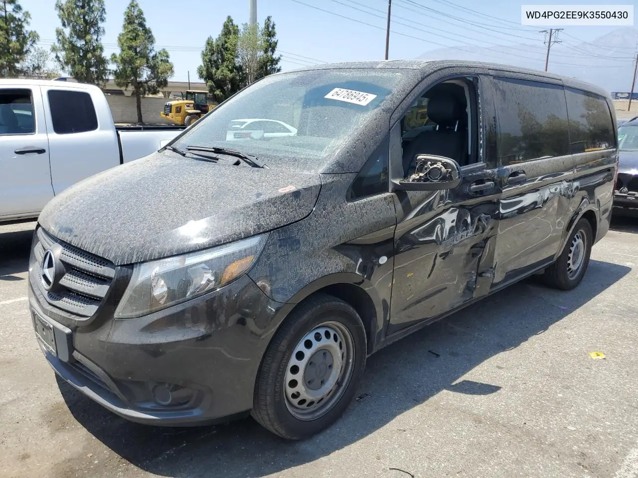 2019 Mercedes-Benz Metris VIN: WD4PG2EE9K3550430 Lot: 64786945