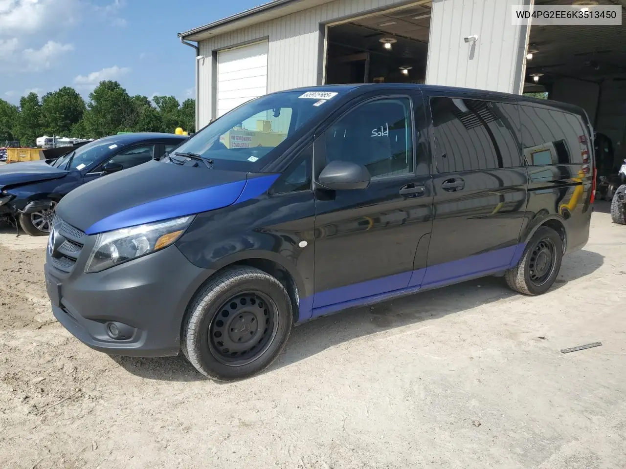2019 Mercedes-Benz Metris VIN: WD4PG2EE6K3513450 Lot: 65975565