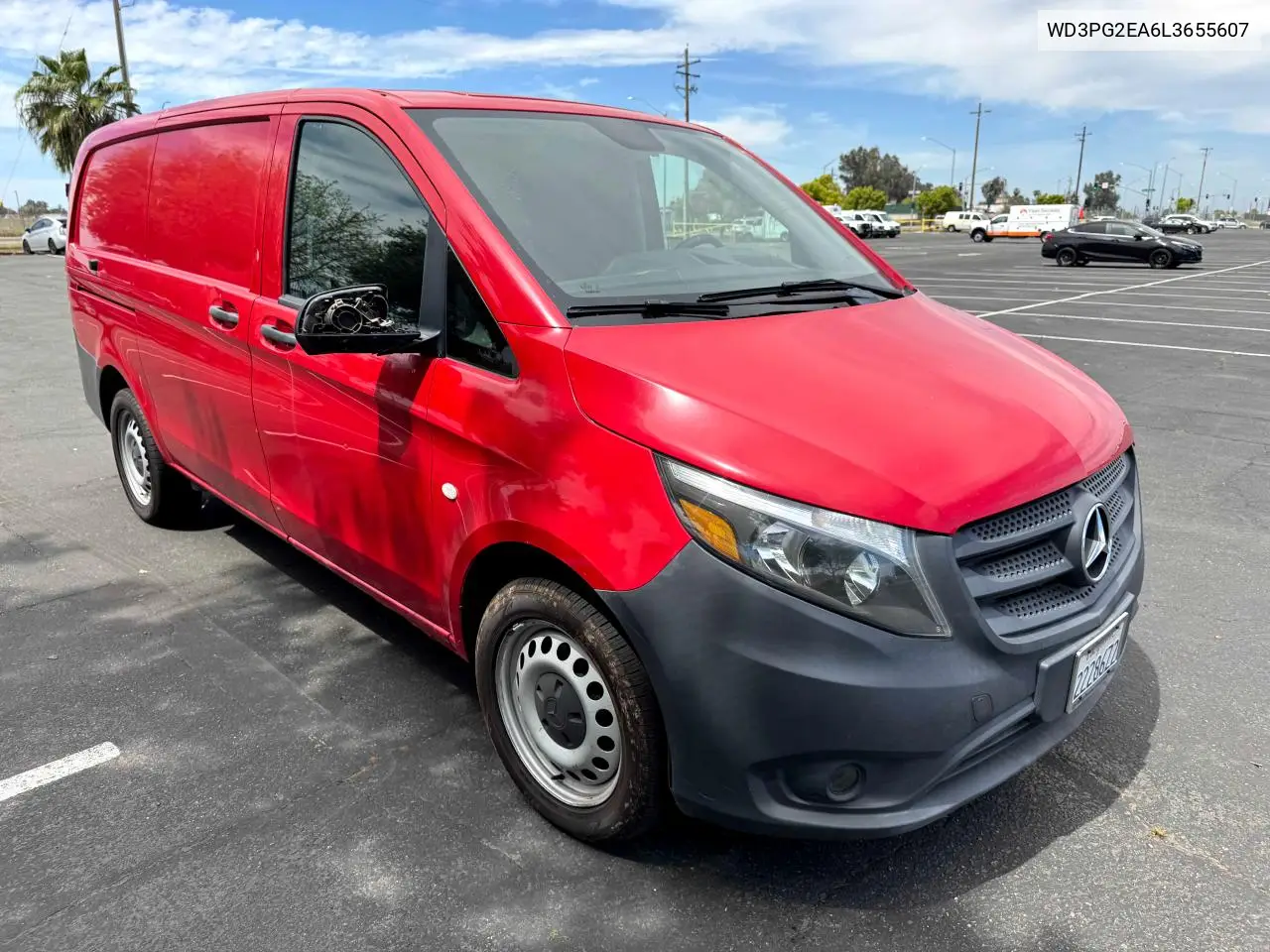 2020 Mercedes-Benz Metris VIN: WD3PG2EA6L3655607 Lot: 53923225