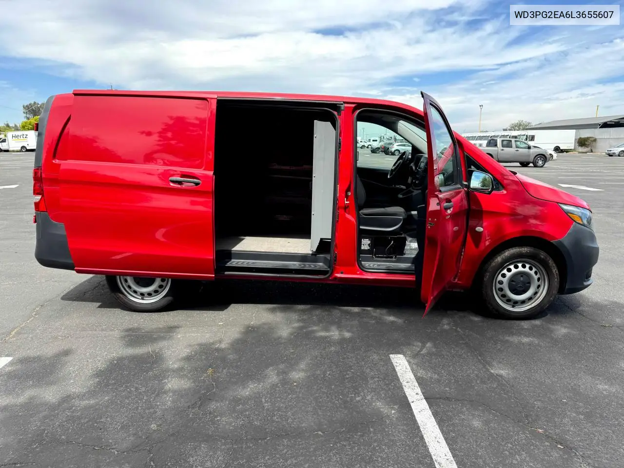 2020 Mercedes-Benz Metris VIN: WD3PG2EA6L3655607 Lot: 53923225