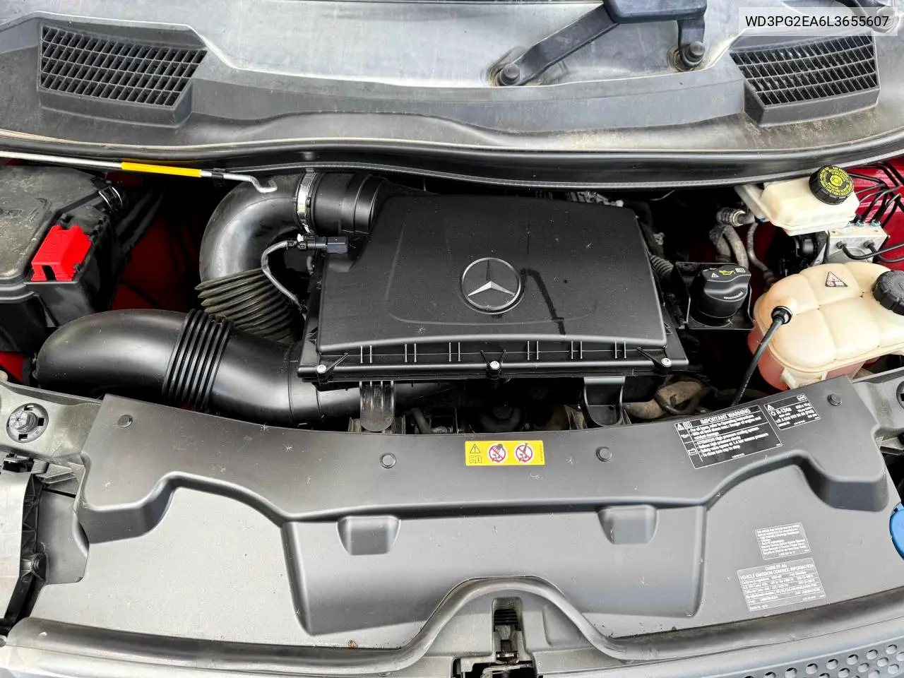 2020 Mercedes-Benz Metris VIN: WD3PG2EA6L3655607 Lot: 53923225