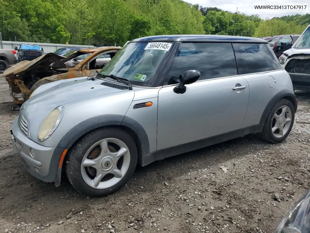 2003 Mini Cooper VIN: WMWRC33413TC47917 Lot: 56648145