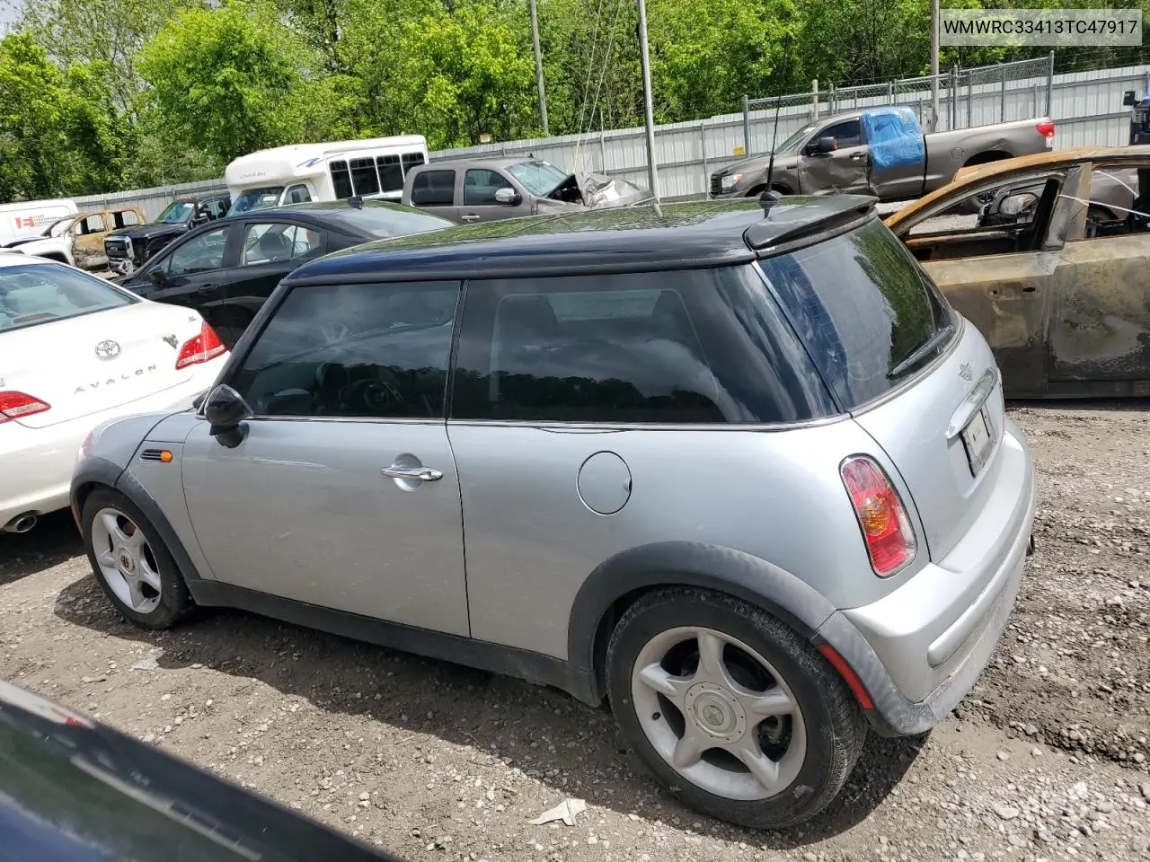 2003 Mini Cooper VIN: WMWRC33413TC47917 Lot: 56648145