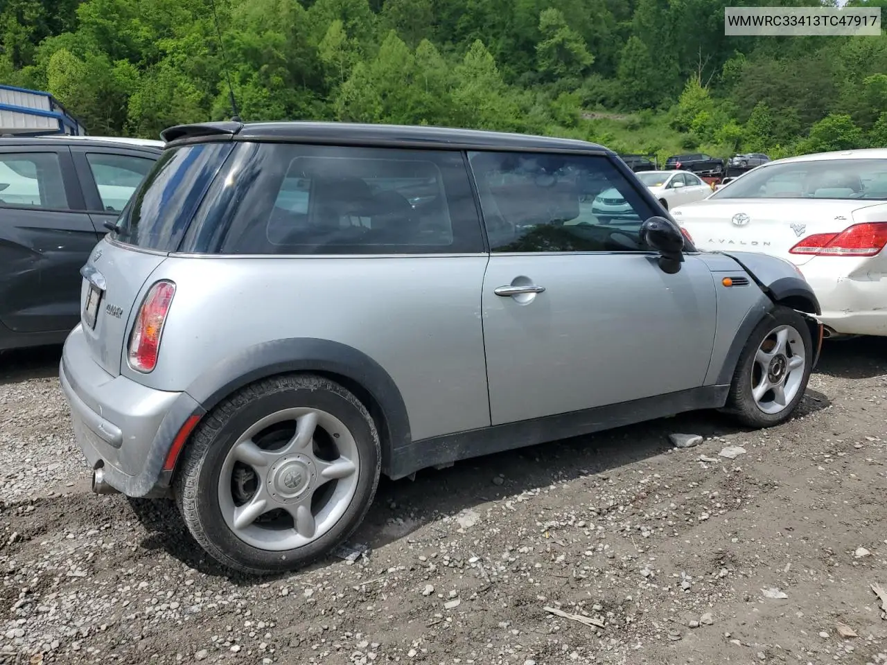 2003 Mini Cooper VIN: WMWRC33413TC47917 Lot: 56648145