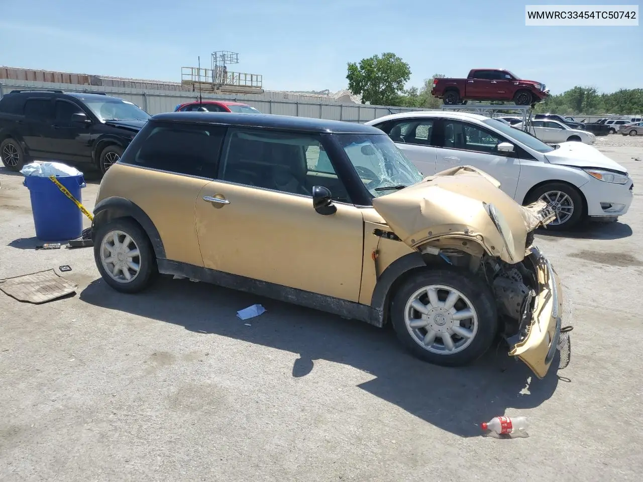 2004 Mini Cooper VIN: WMWRC33454TC50742 Lot: 56655565