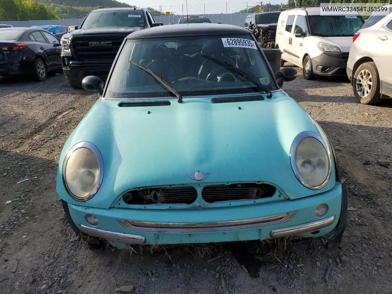 2004 Mini Cooper VIN: WMWRC33454TJ53599 Lot: 62895935