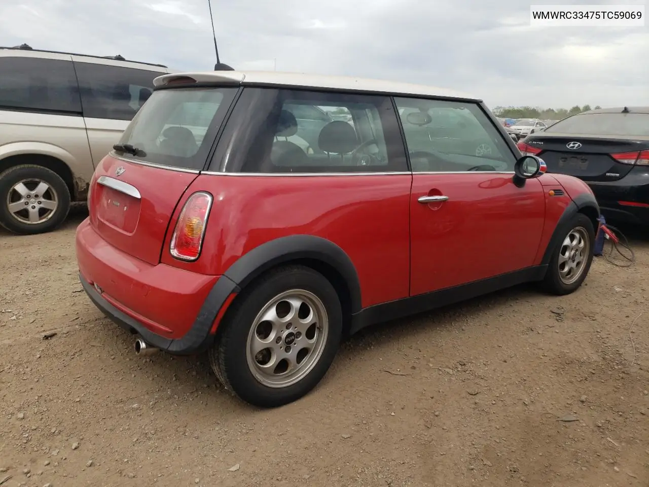 2005 Mini Cooper VIN: WMWRC33475TC59069 Lot: 51551605