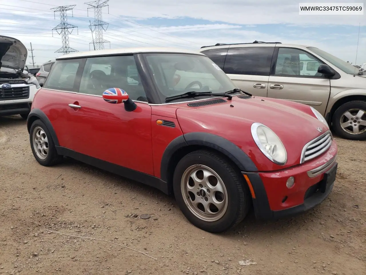 2005 Mini Cooper VIN: WMWRC33475TC59069 Lot: 51551605