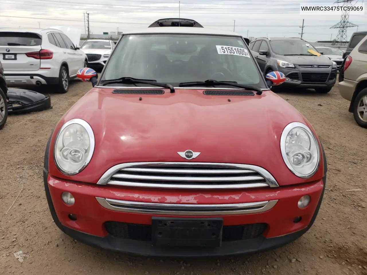 2005 Mini Cooper VIN: WMWRC33475TC59069 Lot: 51551605