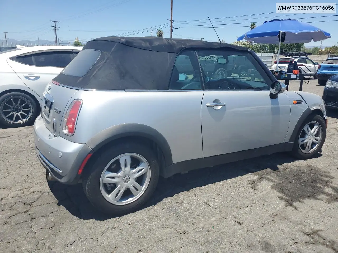 2006 Mini Cooper VIN: WMWRF33576TG16056 Lot: 63127705