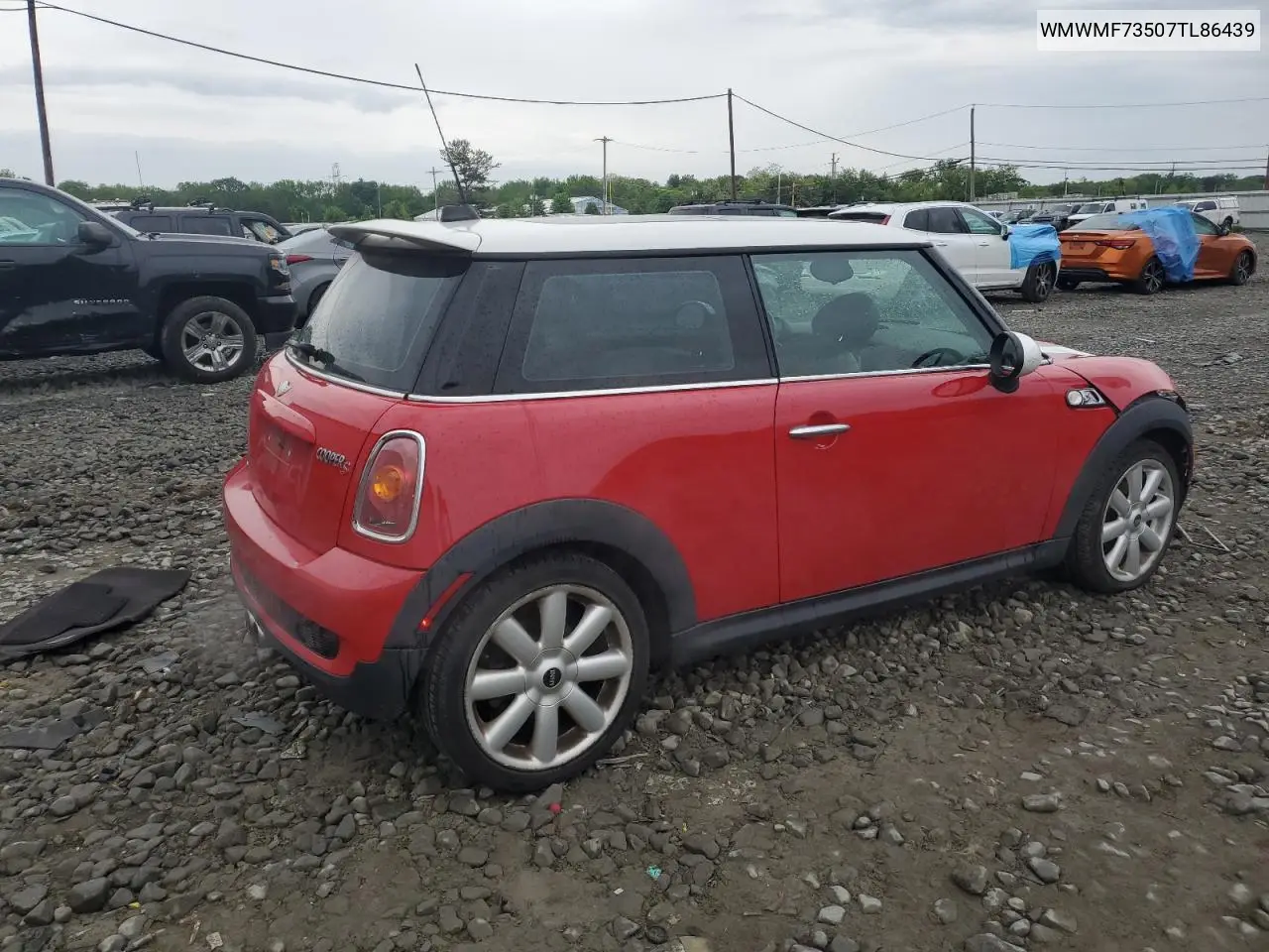 2007 Mini Cooper S VIN: WMWMF73507TL86439 Lot: 56500525