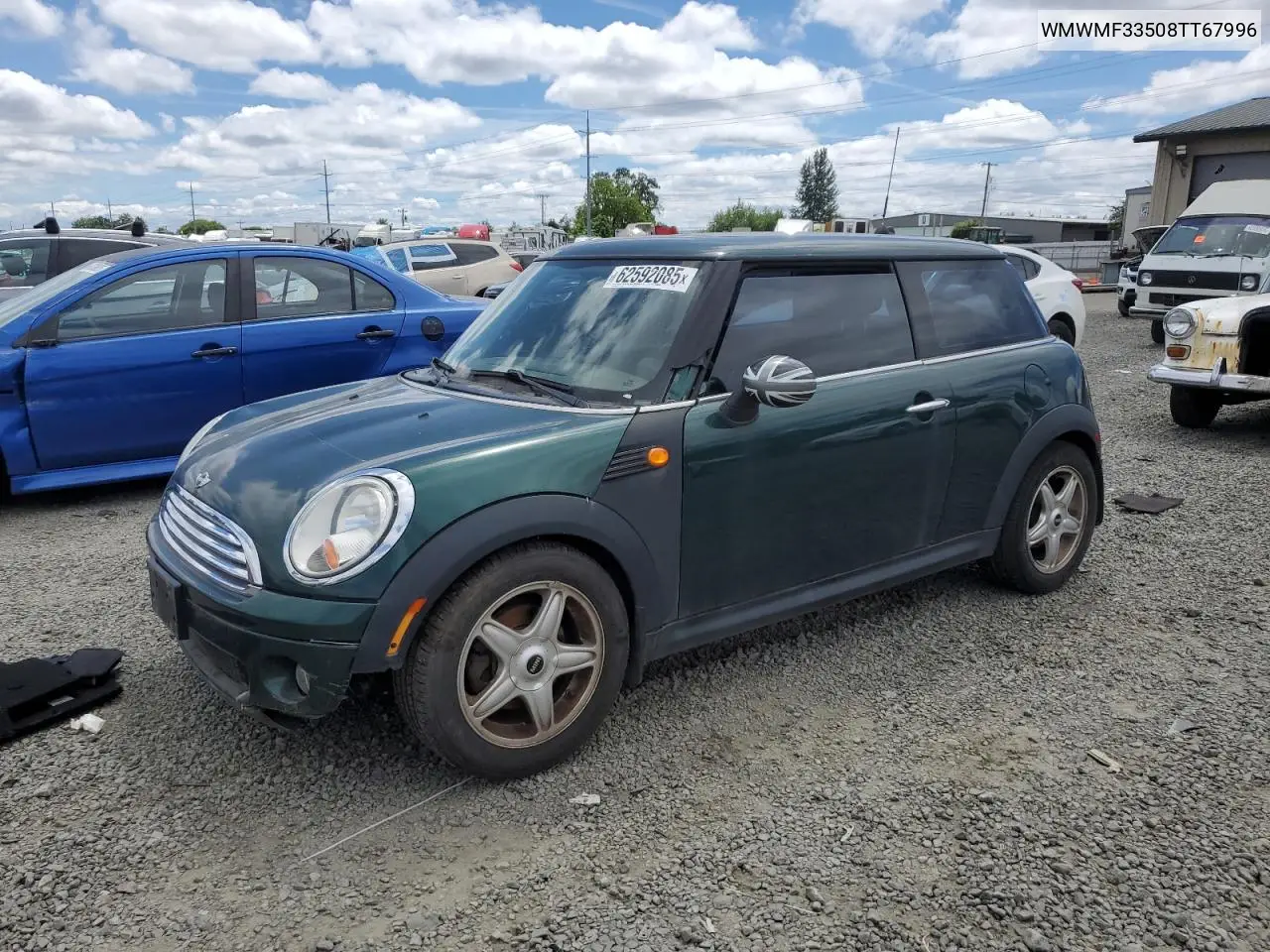 2008 Mini Cooper VIN: WMWMF33508TT67996 Lot: 62592085