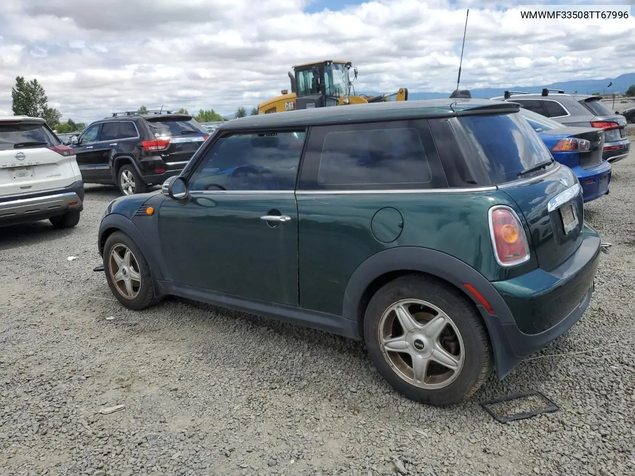 2008 Mini Cooper VIN: WMWMF33508TT67996 Lot: 62592085