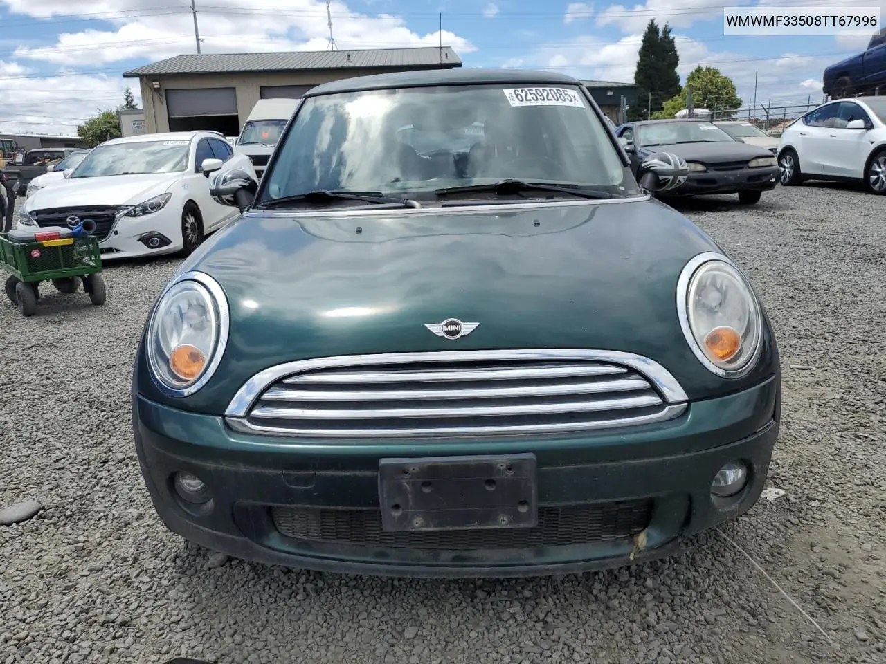 2008 Mini Cooper VIN: WMWMF33508TT67996 Lot: 62592085