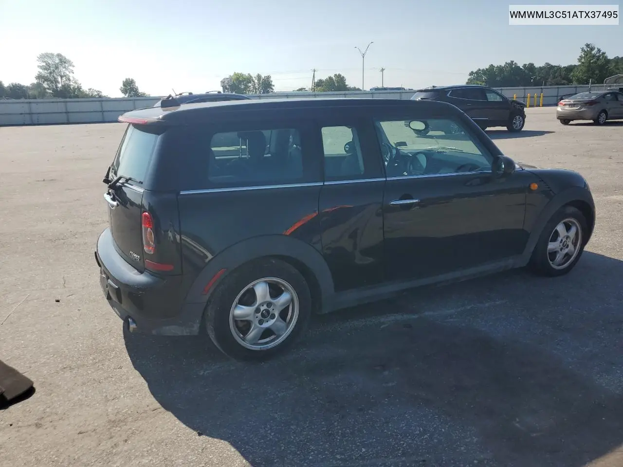 2010 Mini Cooper Clubman VIN: WMWML3C51ATX37495 Lot: 65168865