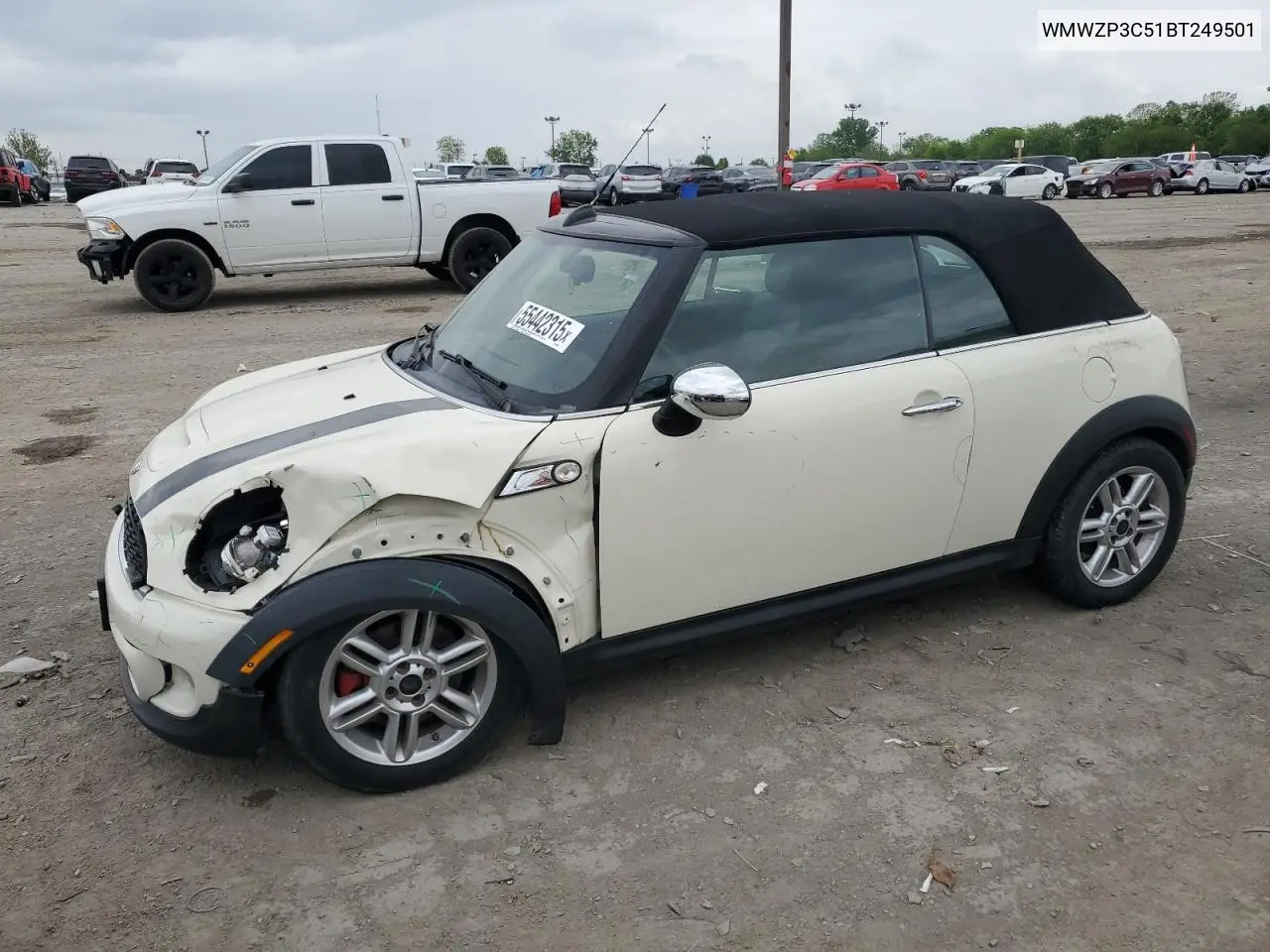2011 Mini Cooper S VIN: WMWZP3C51BT249501 Lot: 55442315
