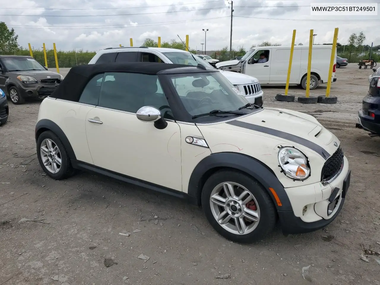 2011 Mini Cooper S VIN: WMWZP3C51BT249501 Lot: 55442315