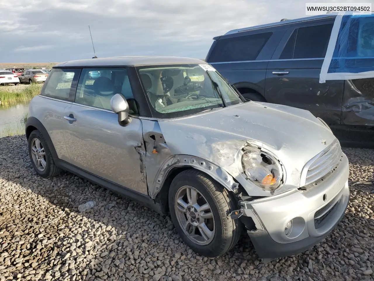 2011 Mini Cooper VIN: WMWSU3C52BT094502 Lot: 56579965