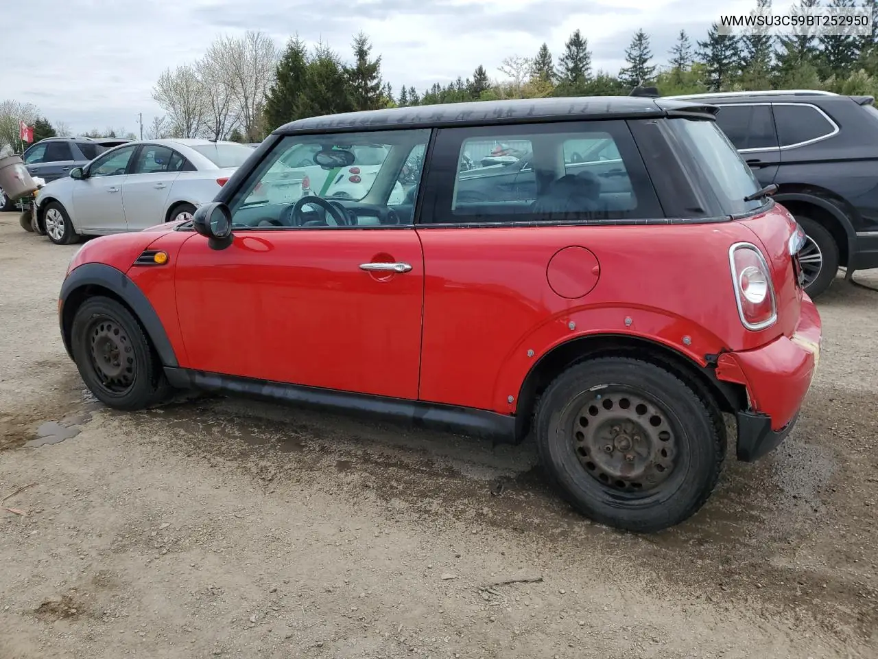 2011 Mini Cooper VIN: WMWSU3C59BT252950 Lot: 56840615