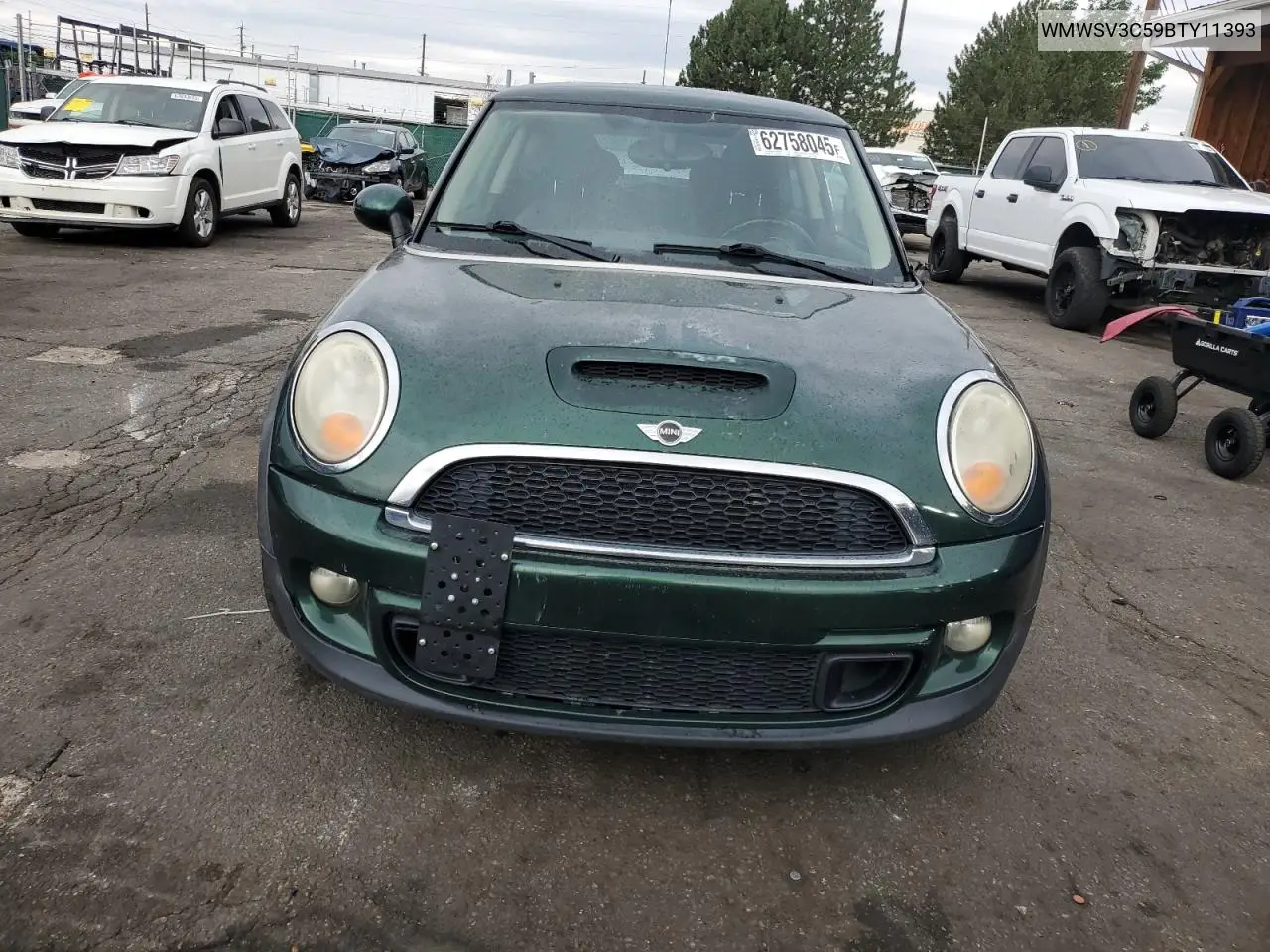 2011 Mini Cooper S VIN: WMWSV3C59BTY11393 Lot: 62758045