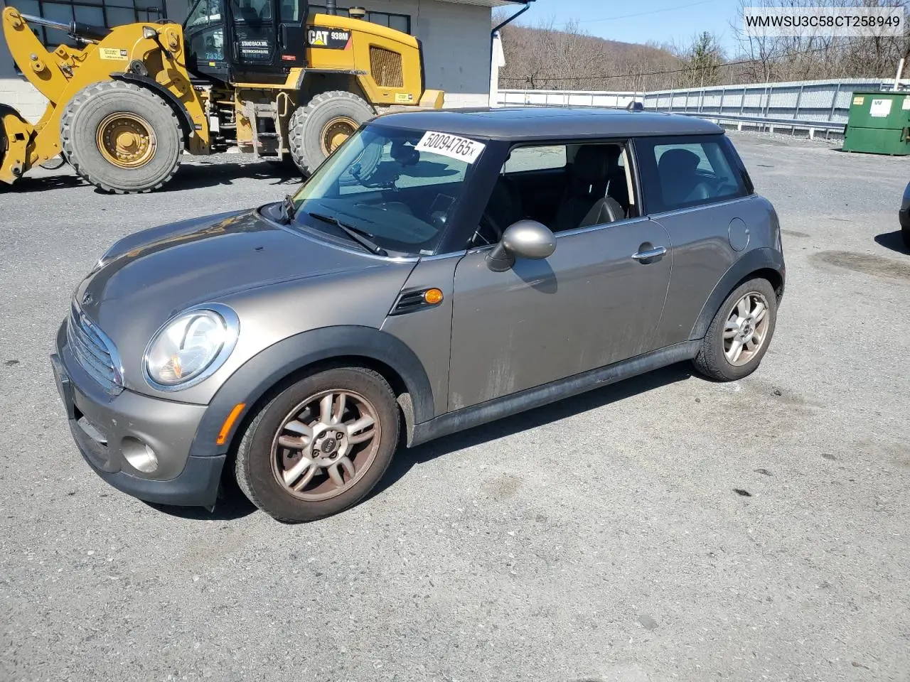 2012 Mini Cooper VIN: WMWSU3C58CT258949 Lot: 50094765