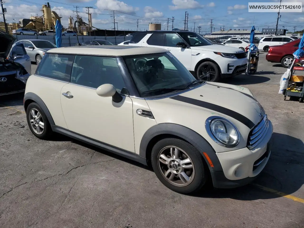2012 Mini Cooper VIN: WMWSU3C59CT542610 Lot: 56720805