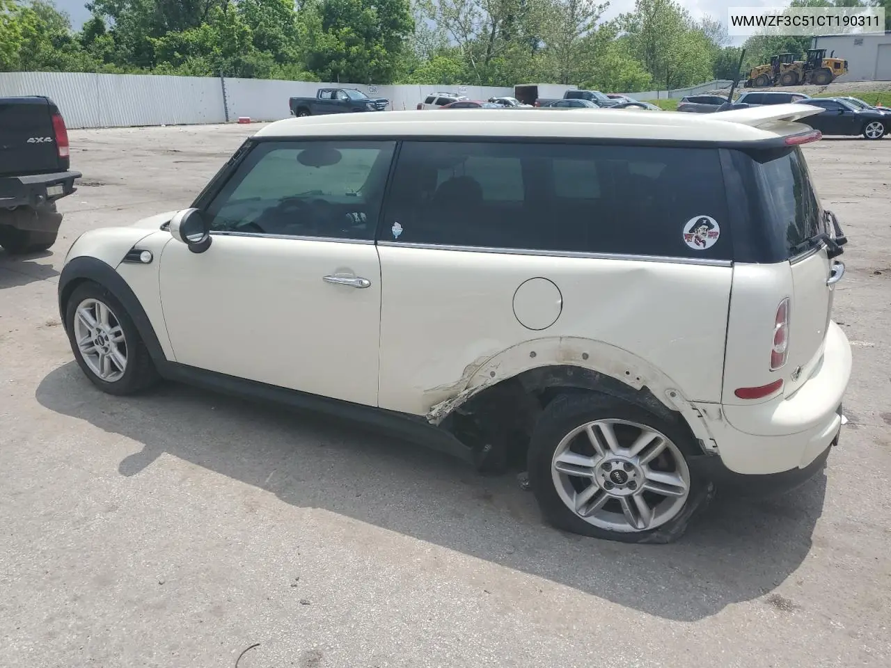 2012 Mini Cooper Clubman VIN: WMWZF3C51CT190311 Lot: 56729285