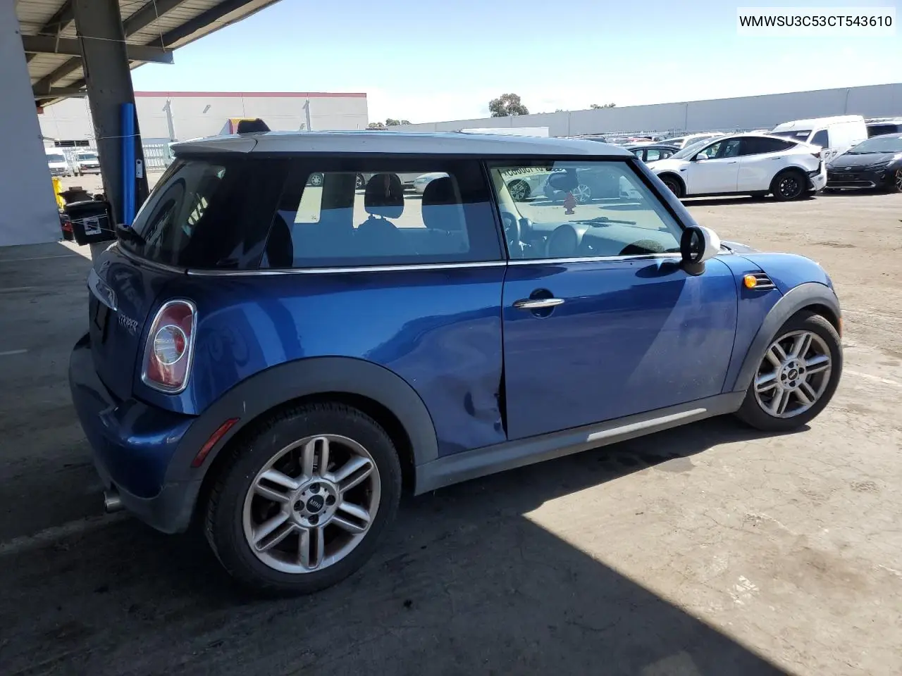 2012 Mini Cooper VIN: WMWSU3C53CT543610 Lot: 57130065