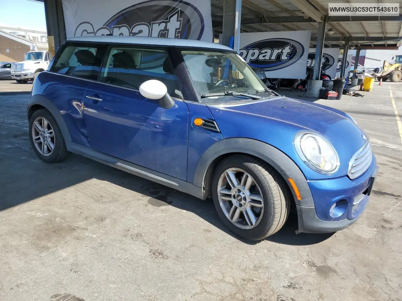 2012 Mini Cooper VIN: WMWSU3C53CT543610 Lot: 57130065
