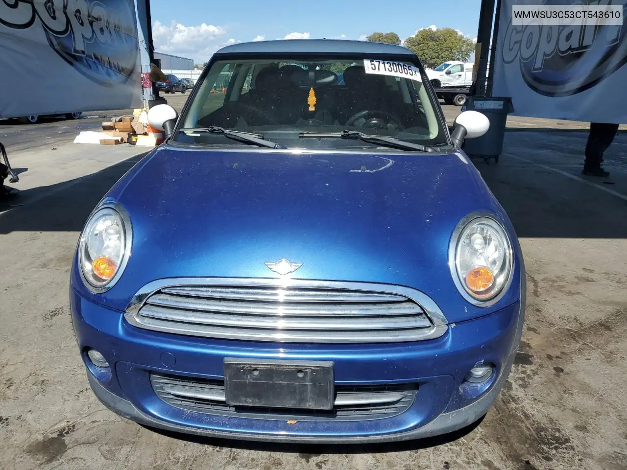2012 Mini Cooper VIN: WMWSU3C53CT543610 Lot: 57130065