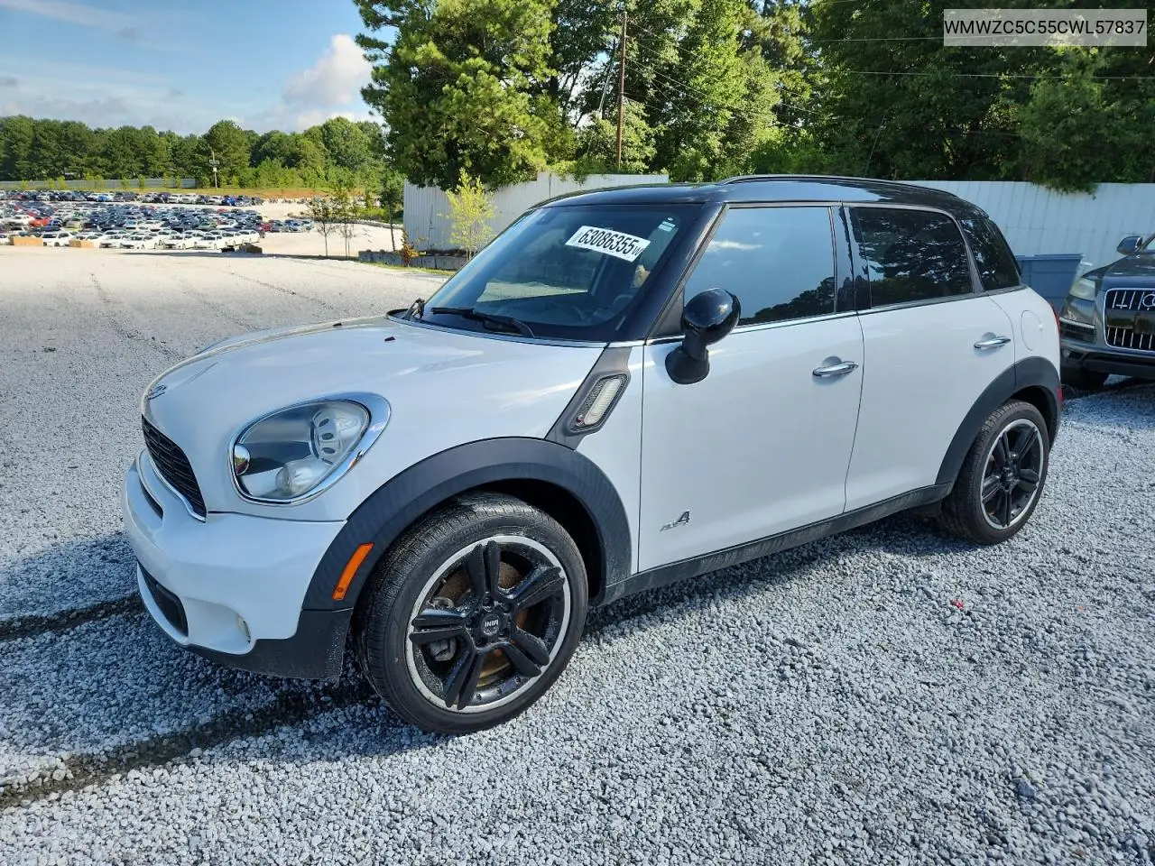 2012 Mini Cooper S Countryman VIN: WMWZC5C55CWL57837 Lot: 63086355