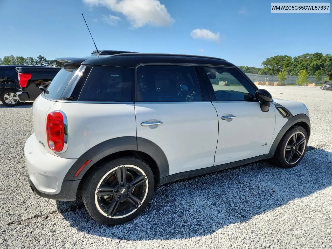 2012 Mini Cooper S Countryman VIN: WMWZC5C55CWL57837 Lot: 63086355