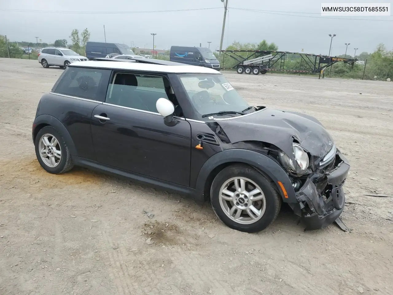 2013 Mini Cooper VIN: WMWSU3C58DT685551 Lot: 56548975
