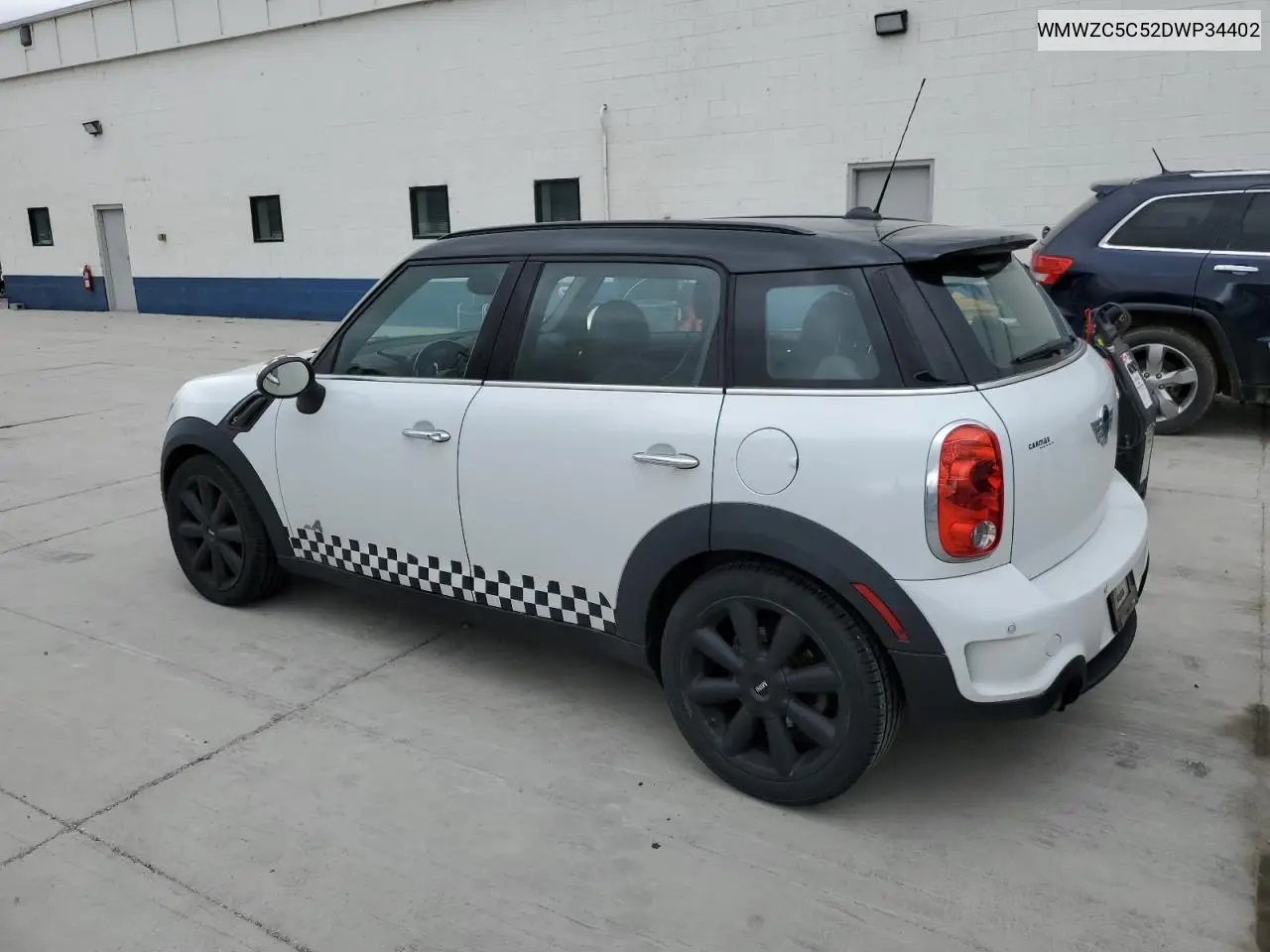 2013 Mini Cooper S Countryman VIN: WMWZC5C52DWP34402 Lot: 56743725